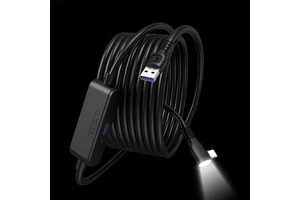 Independent Type C Fast Charging USB C VR Headset Camera LED Light Signal Booster Nylon Jacket Braid USB C Data Link Cables