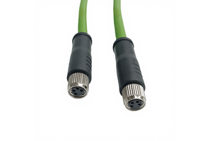 M8 Industrial Ethernet Cable 4-Core D-Type Encoded Aviation Cross-Border High Flexibility Drag Chain Sensor Connector Waterproof