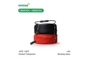 Solar PV Wire 10mm, 6mm, 4mm: Copper Cable, Flexible Rubber Cable, DC Power Cable