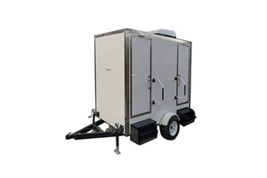Factory Luxury Mobile Portable Trailer Toilet Design China Customized Modern Hotel CLEEN White