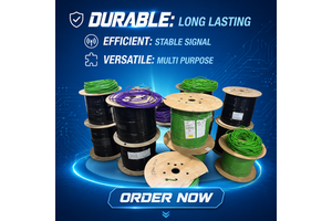 Durable 4 Core Shielded Industrial Ethernet Cable 6XV1840 2AH10 for PROFINET System Connection.