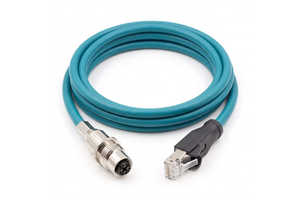 M12 X Coded 8 Pin To RJ45 Cat6A Industrial Ethernet Cable 10Gbps IP67 Waterproof Shielded Profinet Network Cable For Automation