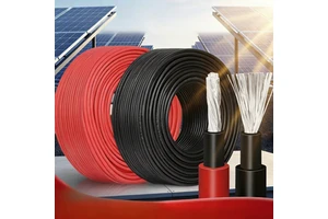 PV Solar Cable 6mm 4mm 10mm Stranded Tinned Copper UV Resistant DC1500V for Solar Panel System MPPT Controller