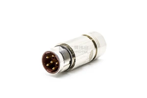 M23 Power Servo Motor Connector Straight Angled 6Pin 8Pin Male Female Heavy Duty Connector for Factory Automation