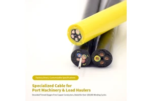 Crane Reel Drum Cable Copper Conductor PE Insulation High Torsional Resistance High Wear Resistance