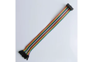 Flat Ribbon Cable 254mm 16P 26P 32P 40P Colored Cable IDC Connector To 1x16P Dupont Connector Flat Ribbon Cable