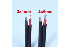For for Tinned Copper Twin Core Solar DC PV Cables 4mm 6mm 10mm XLPO Jacket IP67