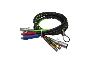 Huanchain Heavy Duty 3-in-1 12ft Electrical ABS 7-Way Truck Trailer Cable Essential Electrical Wires for Vehicle Connectivity