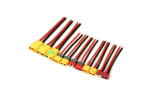 10CM 50CM RC Battery XT30 XT60 XT60H XT90 Deans T Plug Bullet Connector Extension Wire Cable Assembly