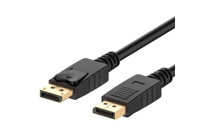 OEM Gold Plated Male to Male Display Port Cable 1.8M PVC Jacket Braid Shielding Computer Use 1080P Video Audio Stock