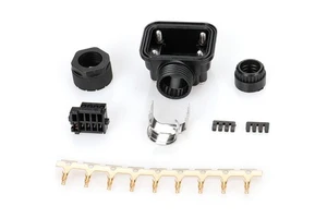 J3/J4 9Pin Waterproof Encoder Connector IP67 Nylon Housing for Servo Motor Cable Assembly