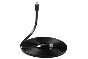 Bochara 5M 16FT Flat Noodle Mini 5P Cable USB2.0 Type a Male to Mini 5P Male for MP3 MP4 5Pin Pure Copper Cores
