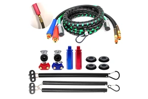 3 In 1 7 Core 12ft ABS Trailer Cable Air Line Hose Kit With 100% Pure Copper Conductor ETL For