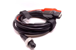 2-Pin Female Aviation Plug to Alligator Clip Cable 3M Electric Reel Copper Conductor Power Cable for Daiwa Shimano Fishing Reels