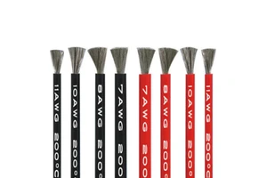 2AWG Stranded Tinned Copper Ultra-Soft Silicone Rubber Cable 35 Square High Temperature Resistant Automotive Power