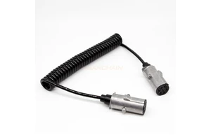 7 Wire to 7 Wire Trailer Plug Cord Heavy Duty Cable Reel Trailer