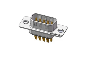 Industrial Servo Drive Solder Male DB 9 Pin Connector Brass Contact Material 2A for Wire Connections RS232 VGA DB9 Sub Socket
