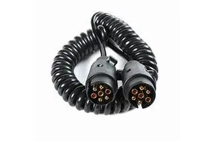 PE/PE 7x24AWG Industrial Low Voltage Extendable Spring Wire Stretchable Spiral Coiled Customizable Trailer Cable