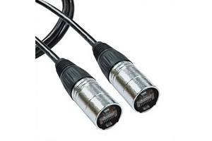 Rugged Cat6 EtherCON PVC SFTP Shielded Pure Copper Cable IP65 Waterproof Ethernet Patch Cord Heavy Duty RJ45 for Stage Audio Pro