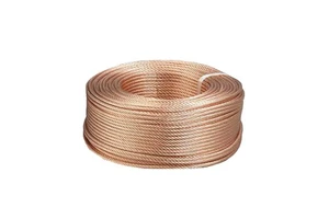 Braided Copper Wire Drain Cable Electric Stranded Round Bare Spiral Flexible Grounding Lead