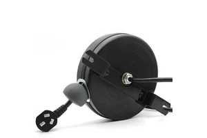 Mella Portable Round Usb Charging Wire Cable Reel Mini Retractable Power Reel Cord 5m Retractable Spring Loaded Cable Reel