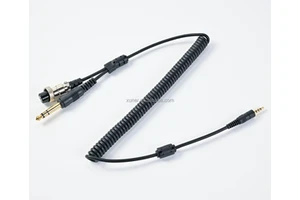 TRRSM to GX16-8F &TRS 6.35M Spiral Cable
