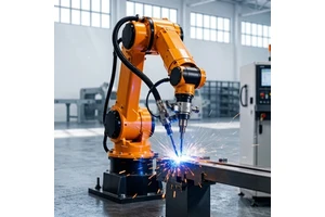 6 Axis Industrial Arc Welding Robot Arm PLC Motor Gearbox 0.05mm Precision OEM/ODM High Precision Automatic Welding