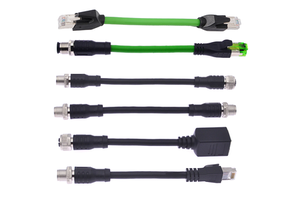IO Link Sensor Cable M12 a Coded 4 Pin Shielded IP67 Waterproof Cordset PUR Jacket for Smart Sensor Industry 4.0