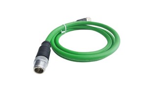 M12 to RJ45 Industrial Ethernet Cable M12 X-coded 8-pin Cable Flexible and Oil Resistant IP67 Water and Dust Resistance