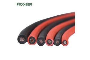 Halogen Free XLPE Insulation Stranded Conductor Industrial Use H1Z2Z2-K Solar PV Cable Solar 4mm/6mm/10mm