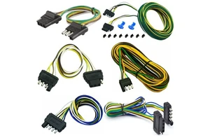 Auto Trailer Wire Extension 4 Way 4 Pin Plug Flat 20 Gauge Hitch Light Trailer Cable Harness