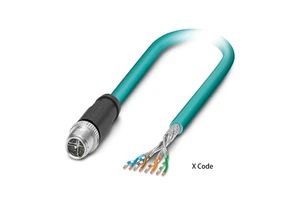 High Quality Copper Cat5e Cat6a RJ45 Ethernet Cables 1m-5m Aerospace X Code 8pin IP65 Waterproof for UHF FPC PCB Power