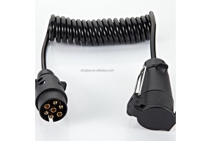 7 Pin Automobile Spiral Cables for Truck Trailer Electrical Spring Cable