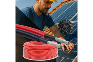PV1-F Solar Cable 1.5-30MM2 1.8kV DC TUV Certified, Tinned Copper Conductor, XLPO Insulation for Solar Panels