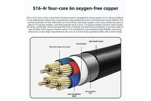 Audiophile-Grade HiFi Audio Speaker Cable Dual Banana Head XLR Cannon Pure Copper PVC for 4K Stage Amplifier Connection