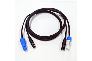 3C X 2.5Mm Powercon to 3-Pin DMX Xlr Power Extension Cable for Stage Lighting Professional Audio Equipment
