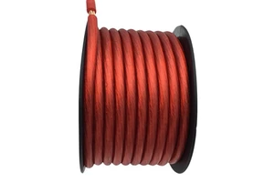Frosted Smoke Transparent Battery Cable 0AWG 6AWG 10AWG Automotive Cable CCA Low-Tension Wire PVC for Automobile Amplifier Kits