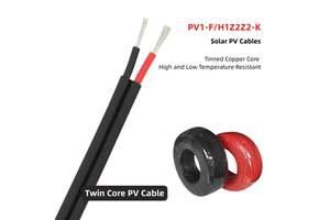 High Quality H1Z2Z2-K DC 4mm 6mmXLPO Double Insulated Copper Wire Solar Cable for Solar Panels 100 Meters Per Roll