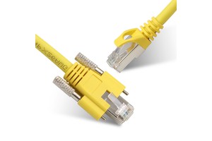 Liansu Linksup High Speed Vision Industrial Camera Ethernet Cable Cat6A/7 Network SFTP Rj45 8p With Lock Screw cat6A lan Cable