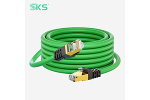 Green Cat6 Ethernet Cable with Gold-Plated RJ45 Connectors Gigabit Industrial LAN Patch Cord for Home Office POE