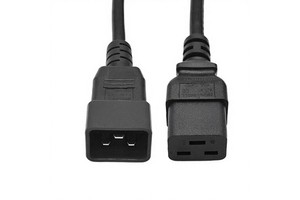 Heavy Duty Power Cord IEC C19 Female to C20 Male Extension Cable Server Rack for PDU UPS Data Center Network Equipment