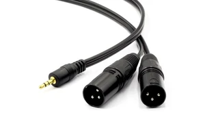 3.5mm AUX Audio DMX512 signal Stage Cable XLR Unbalanced Cannon Noise Reduction Shielded XLR Cable