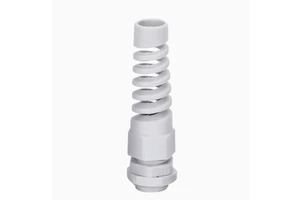 IOS Certified Anti-Bending Cable Glands Metric Thread Waterproof IP68 Nylon Spiral Type Joints for Plastic Wire Plastic Wire