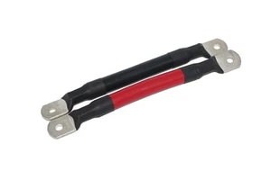 Battery Cable 4AWG 25mm² Car Battery Cable With Ring Terminal Copper Wire, 12V Motorcycle Battery Cable