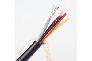 Power Ethernet Cat6a Cable Customized Wire Copper 18AWG Solid Industrial Anti-electromagnetic Interference TPE Insulation