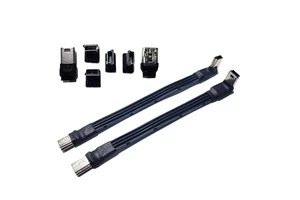 OEM Standard Mini USB Cable Flat Ribbon Low Profile 90 Degree Angled Extension Right Angle Power Charging PVC Cord for Camera