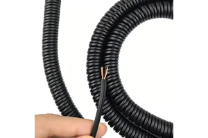 Copper Core Outdoor 2-Core Parallel Cable Telescopic Cable Electrical Extension Spring Spiral Coiled Wire Cable