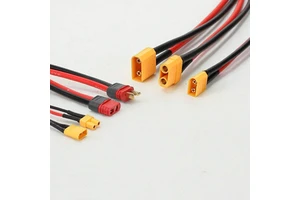 Custom Stable Silicone Power Charger Cable 2P Banana Plug Connector High for RC LiPo FPV Drone Li-ion Battery Wire Connections