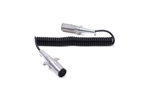 New Worth Buying 7 Pin TPU Sleeve 12V-24V Electrical Spiral Cable for Trailer Truck Car