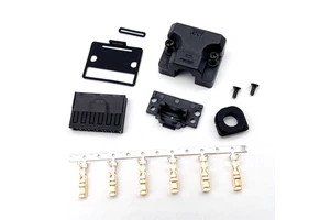 Genuine Brass RGB Servo Motor Power Plug SM-J27S Coded Connector SM-MX9 Self Locking Buckle PCB Servos Receiver HONSHI Gold